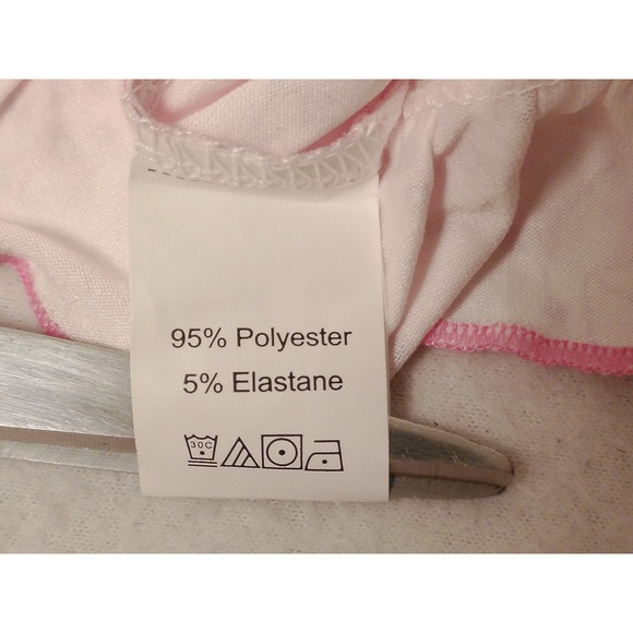 NWOT SHEIN Pink Floral Ruffle Tube Dress Women Size M Mini Bodycon - Picture 5 of 8